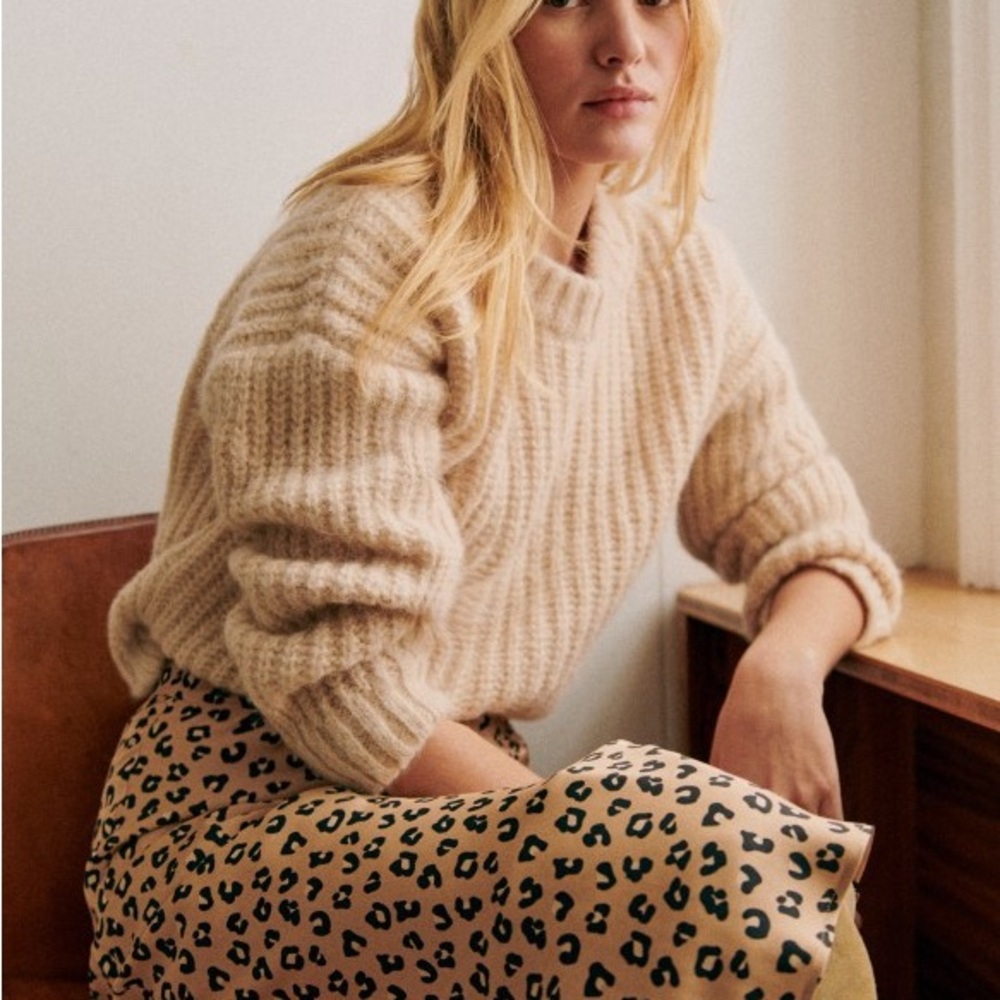 Sezane Josie Jumper | Vanilla | Size Small - worn a handful of times